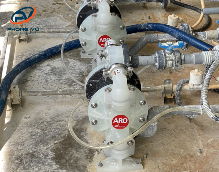 Lắp đặt máy bơm màng hóa chất tại khu công nghiệp Bình Xuyên