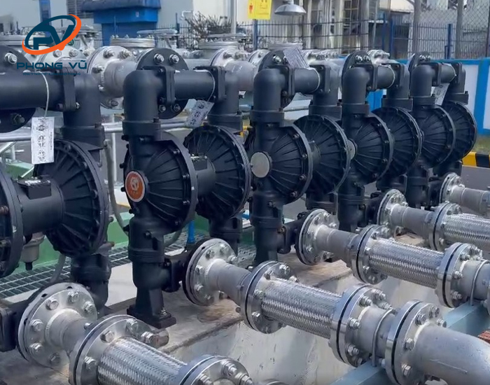 Lắp đặt hệ thống bơm màng khí nén