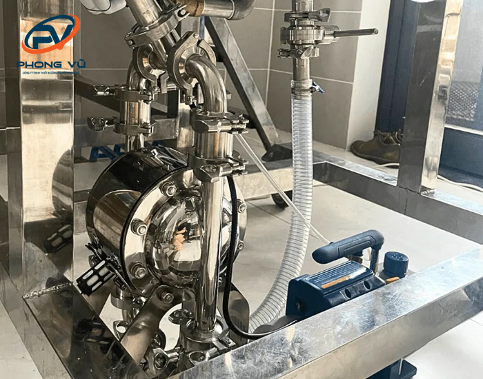 Lắp đặt máy bơm màng thực phẩm