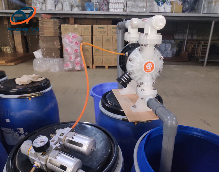 Lắp đặt máy bơm màng hóa chất
