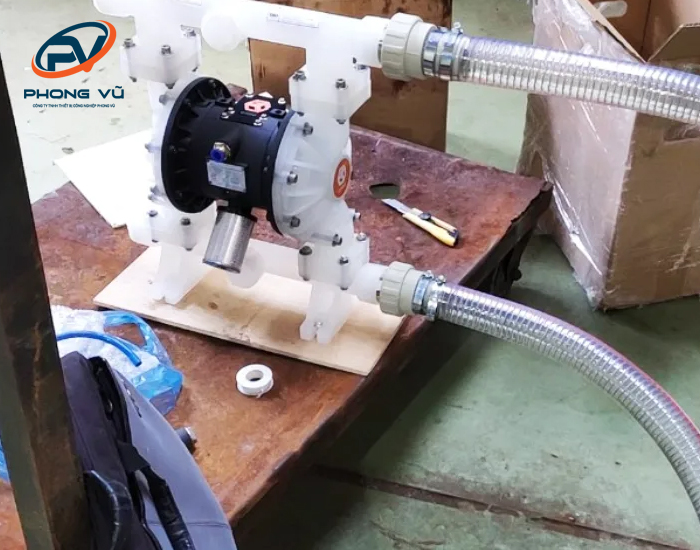Lắp đặt máy bơm màng hóa chất