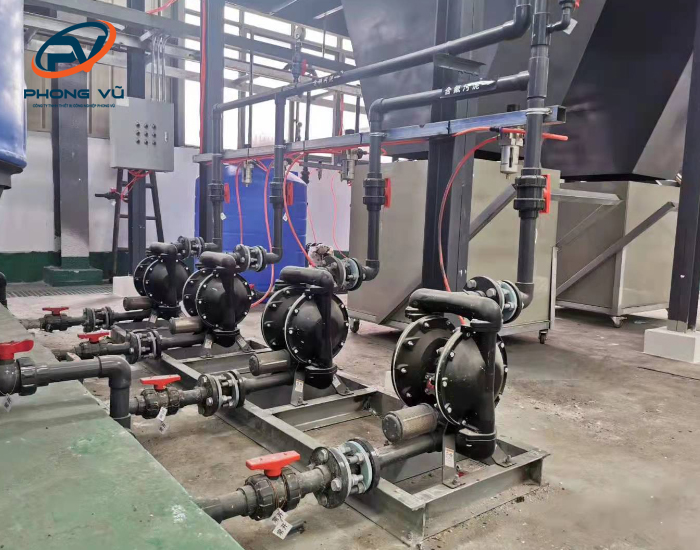 Lắp đặt máy bơm màng nhuộm
