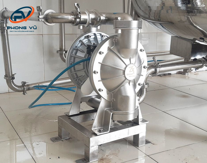 Lắp đặt máy bơm màng thực phẩm