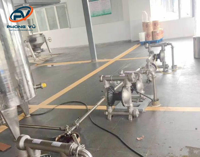 Lắp đặt máy bơm màng trong nhà máy sản xuất thuốc bảo vệ thực vật