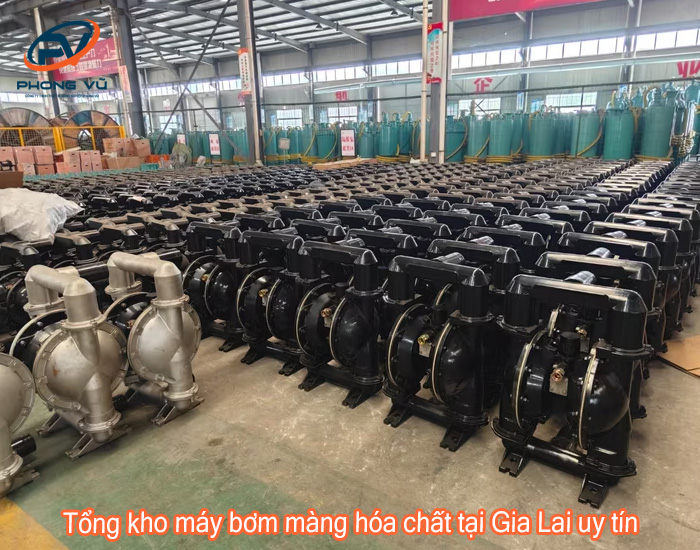 Tổng kho máy bơm màng hóa chất tại Gia Lai