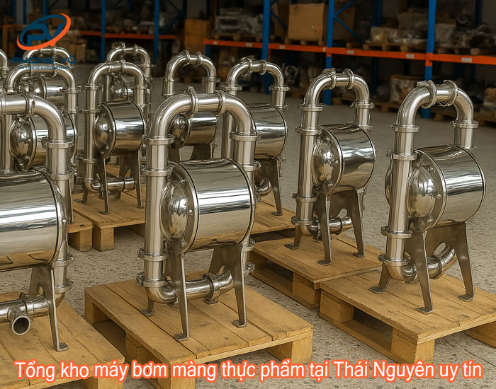 Tổng kho máy bơm màng thực phẩm tại Thái Nguyên