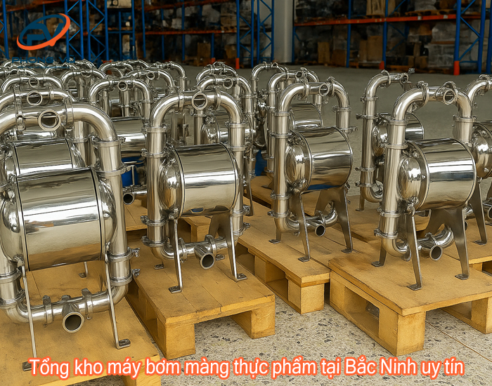 Tổng kho máy bơm màng thực phẩm tại Bắc Ninh