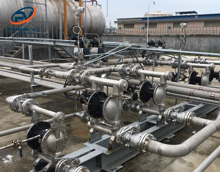 Bơm màng khí nén tiếng Anh là gì