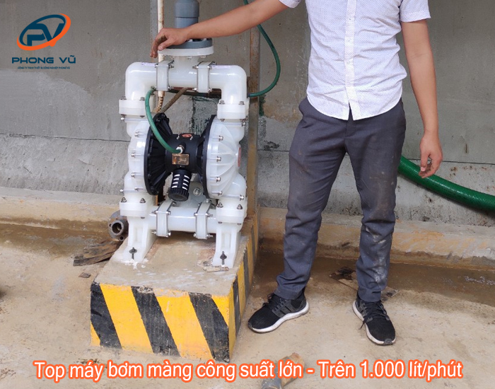 Top máy bơm màng công suất lớn