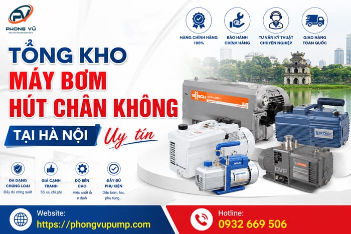Tổng kho máy bơm hút chân không tại Hà Nội