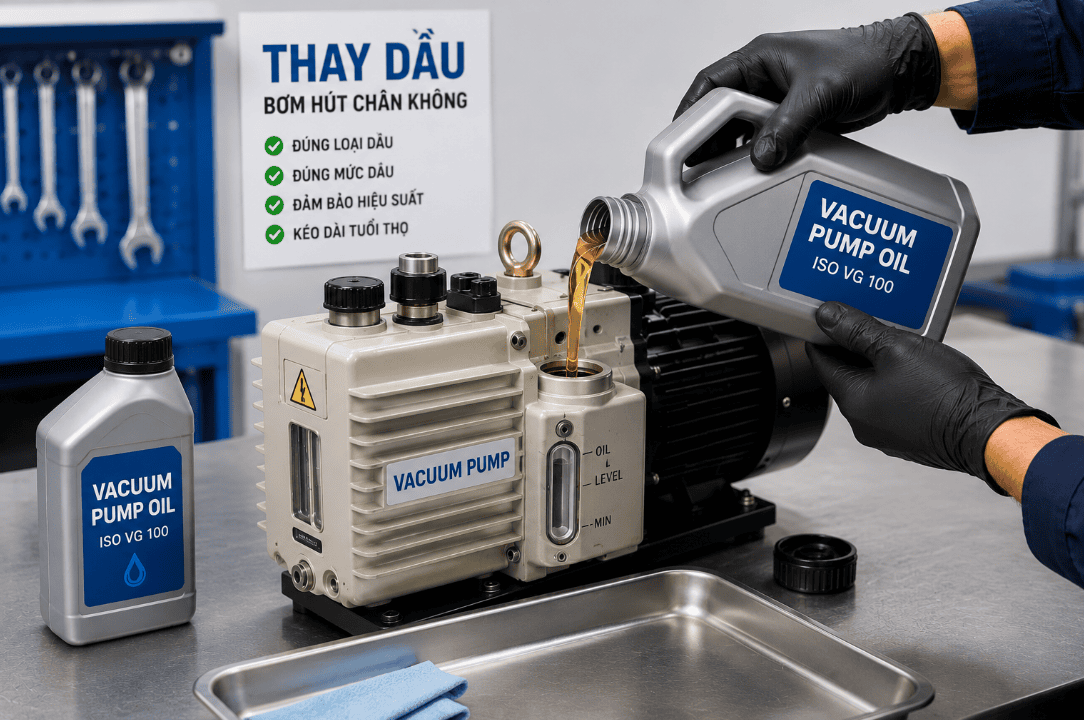 bảo dưỡng bơm hút chân không