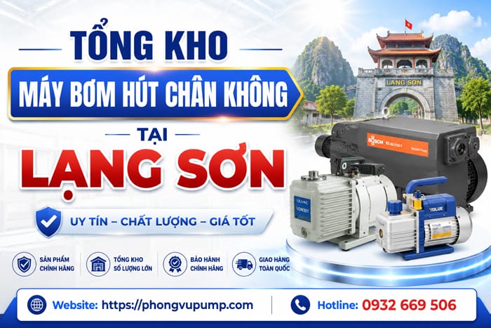 máy bơm hút chân không tại Lạng Sơn
