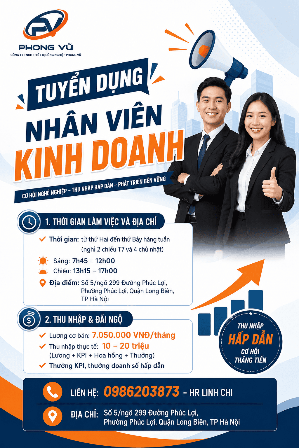 TUYỂN DỤNG NHÂN VIÊN KINH DOANH