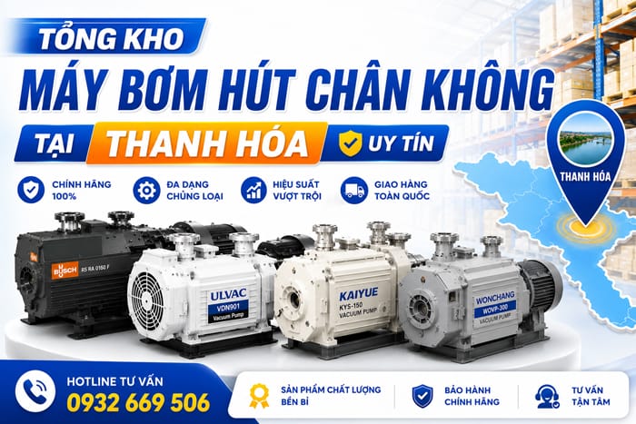 máy bơm hút chân không tại Thanh Hóa